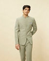 alt message - Manyavar Men Pista Green Classic Jodhpuri Suit image number 0